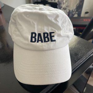Babe Rose Adjustable White Hat - NEW